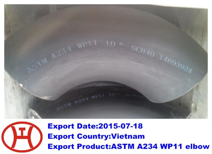 ASTM A 234  WP11 90-kraadine küünarnukk