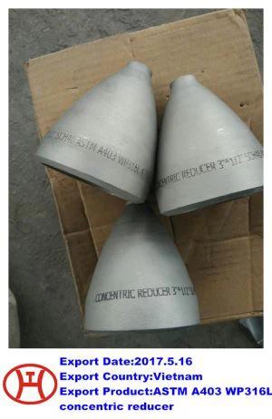 SS 316 L kontsentriline reduktor