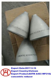 SS 316 L kontsentriline reduktor