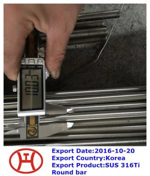 SUS 316Ti ümmargune baar